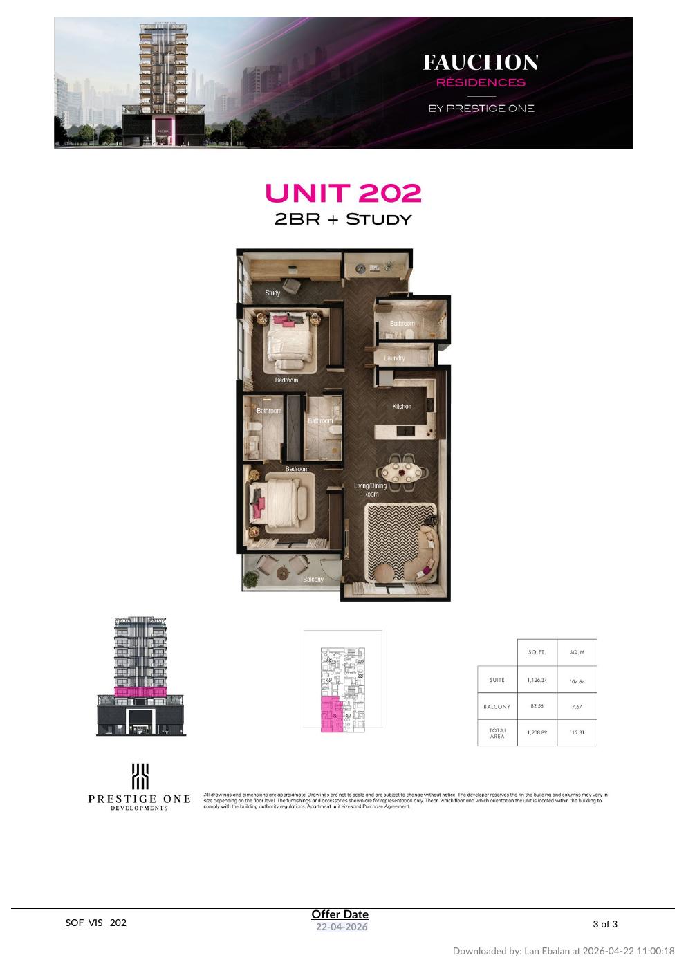Plattegrond unit 202