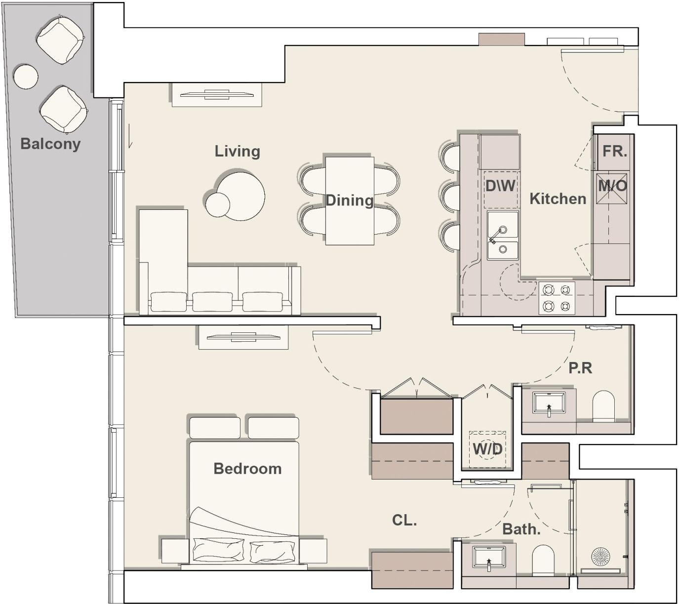 Plattegrond unit N-1305